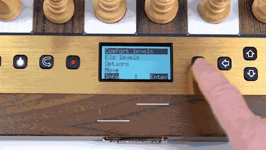 Avis King performance : la rolls des échiquiers electroniques ? 8 Zoom sur l'utilisation du menu du Millennium King performance